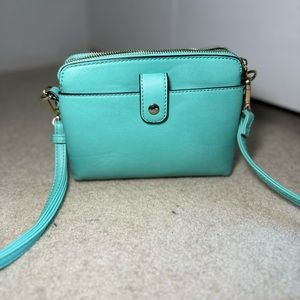 Dual Zip Crossbody Purse